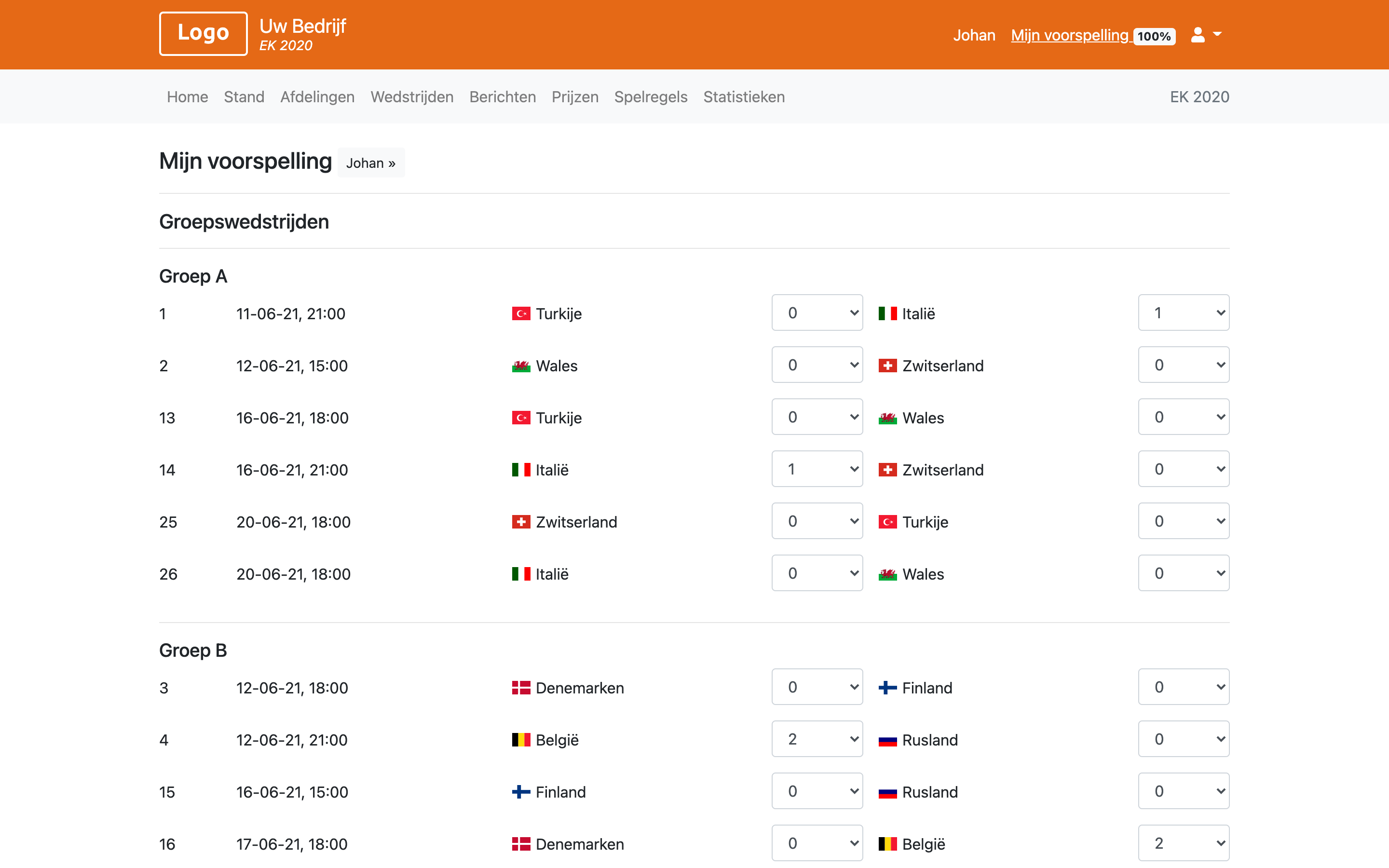 EK Poule 2021 - WK Poule 2026
