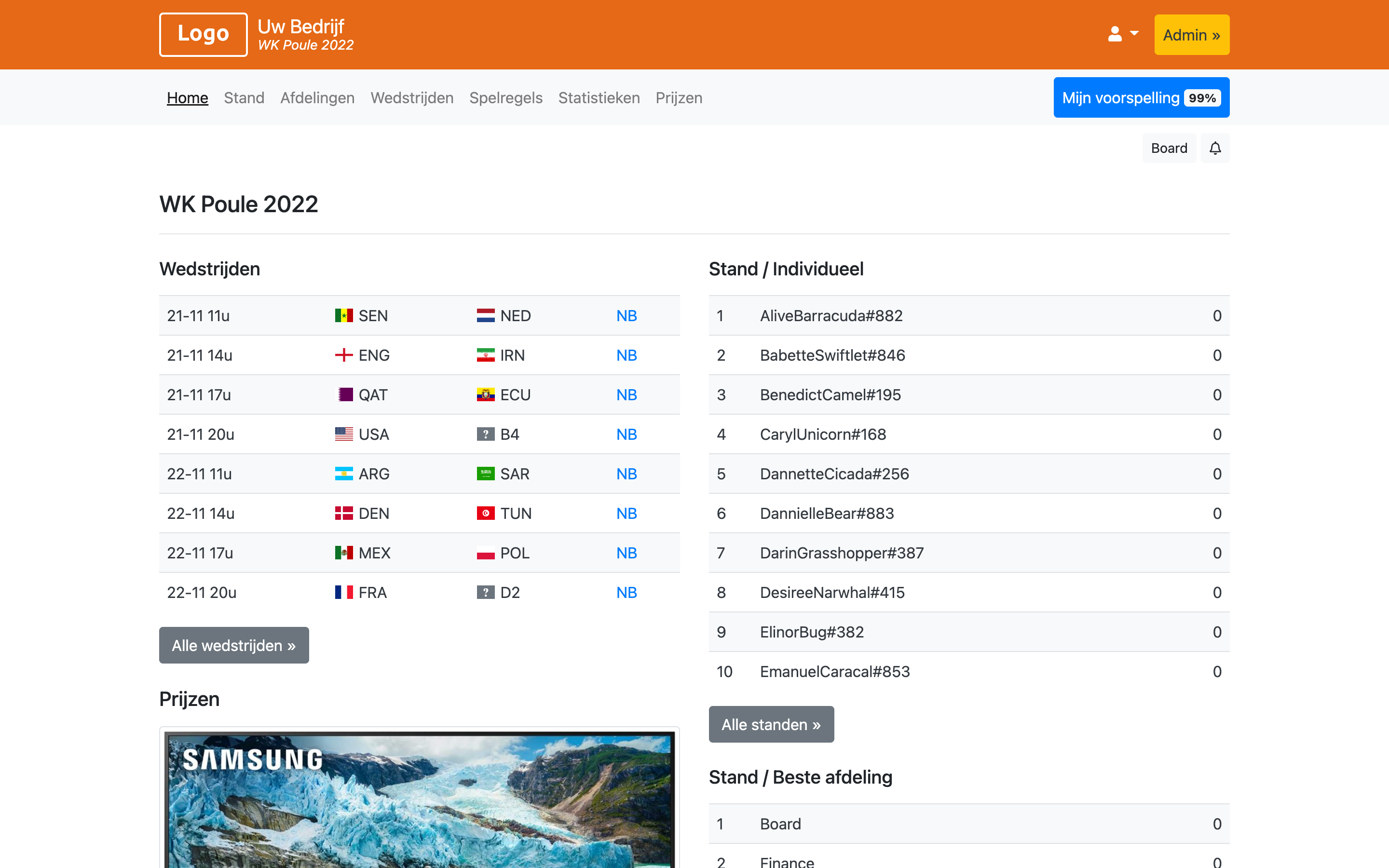 WK Poule 2022 - EK Poule 2024