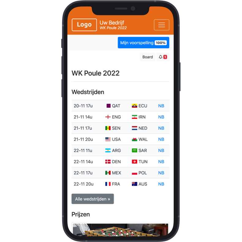Installeer als App - WK 2022