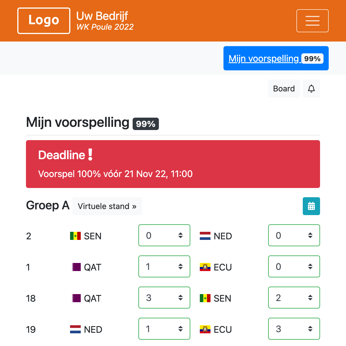 Voorspellen - EK Poule 2024